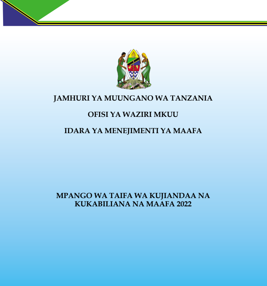 Mpango wa Taifa wa Kujiandaa na Kukabiliana na Maafa 2022